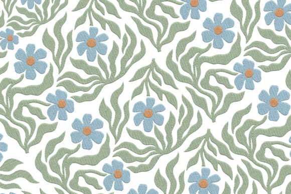 Blue Floral Embroidery Design: A Designer's Review