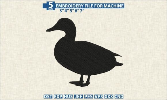 Duck Silhouette CND PES Embroidery Files Review