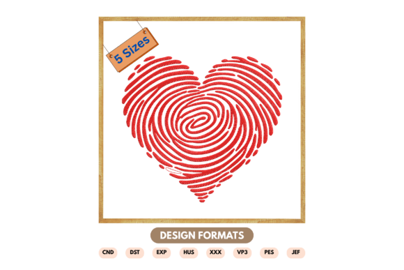 Fingerprint Heart Embroidery Design Review