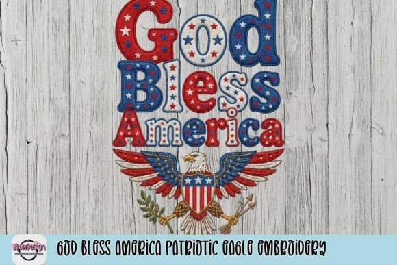 God Bless America Patriotic Eagle Embroidery Review