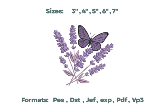 Lavender and Butterfly Embroidery Review