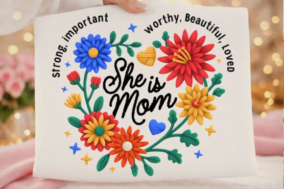 Mom Floral Faux Embroidery Review