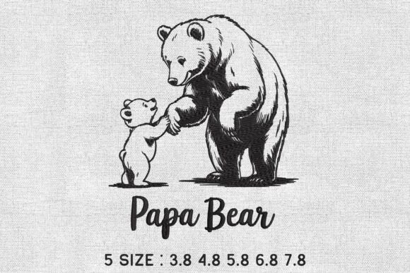 Papa Baby Bear Embroidery Review