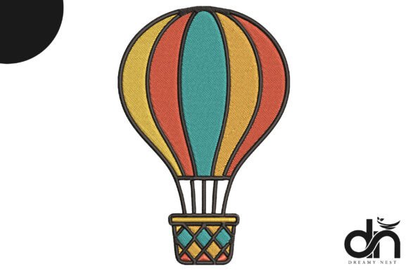 Retro Hot Air Balloon Embroidery Design Review