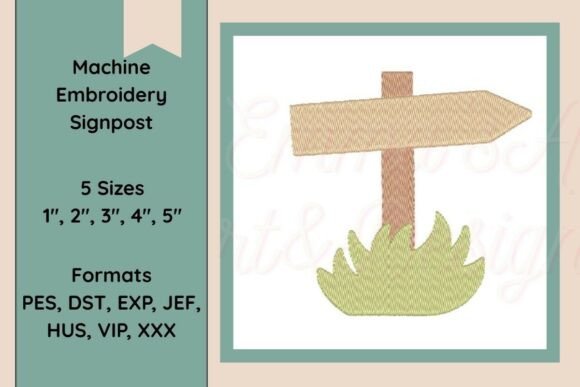 Review: Machine Embroidery Signpost Design for Spring