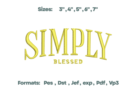 Simply Blessed Script Embroidery Review