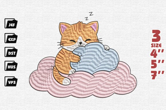 Sleeping Kitten Embroidery Review