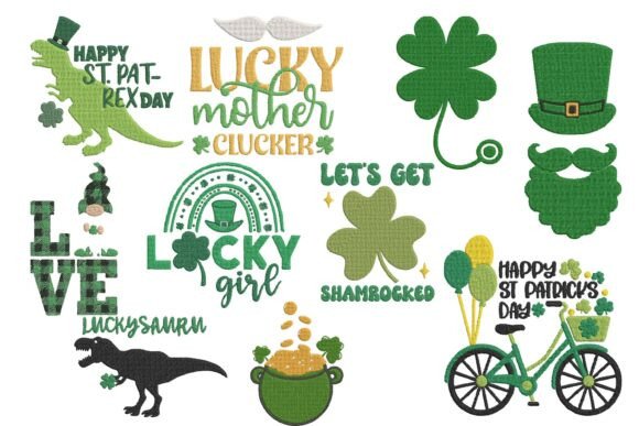 St. Patrick s Day Lucky Clover Embroidery