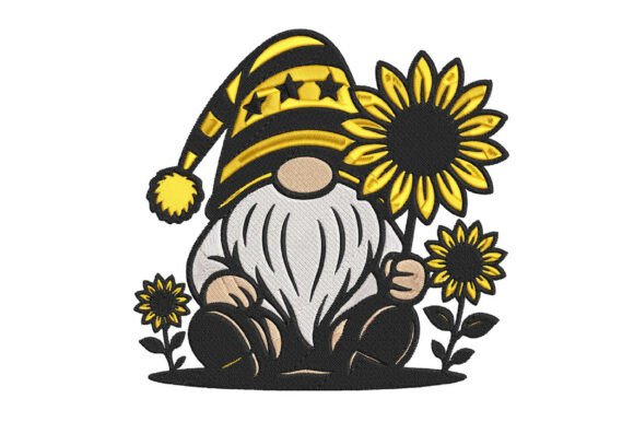 Sunflower Gnome Embroidery Design Review