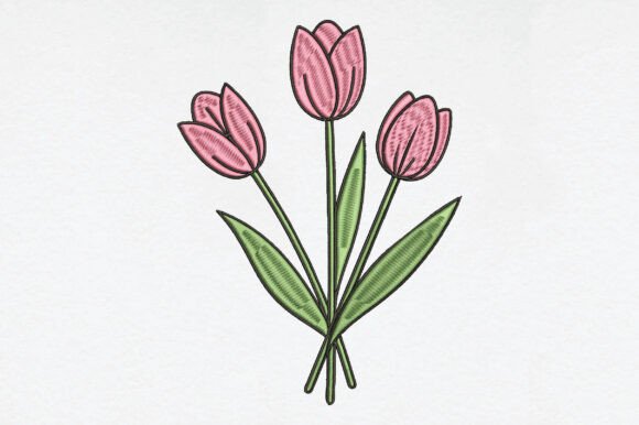 Tulips Tulip Embroidery Design Review