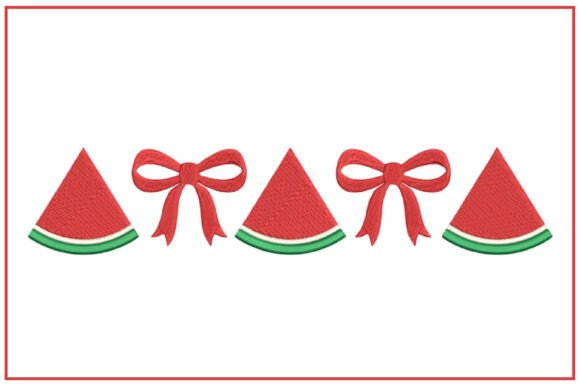 Watermelon and Bow Embroidery Review